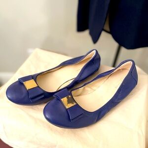 Beautiful perfect condition purple/blueish Cole Haan Flats. Size 7